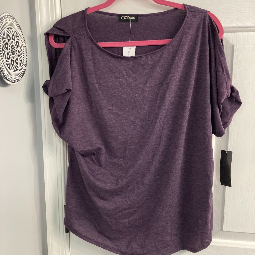 Colette Cold Shoulder Knit Top